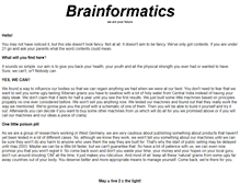 Tablet Screenshot of brainformatics.com